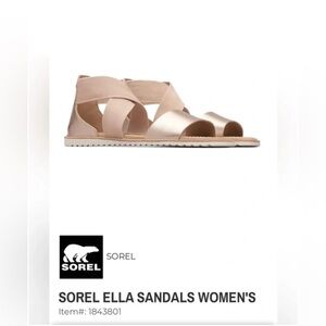 Sorel Women's Ella Sandals - Rose Gold